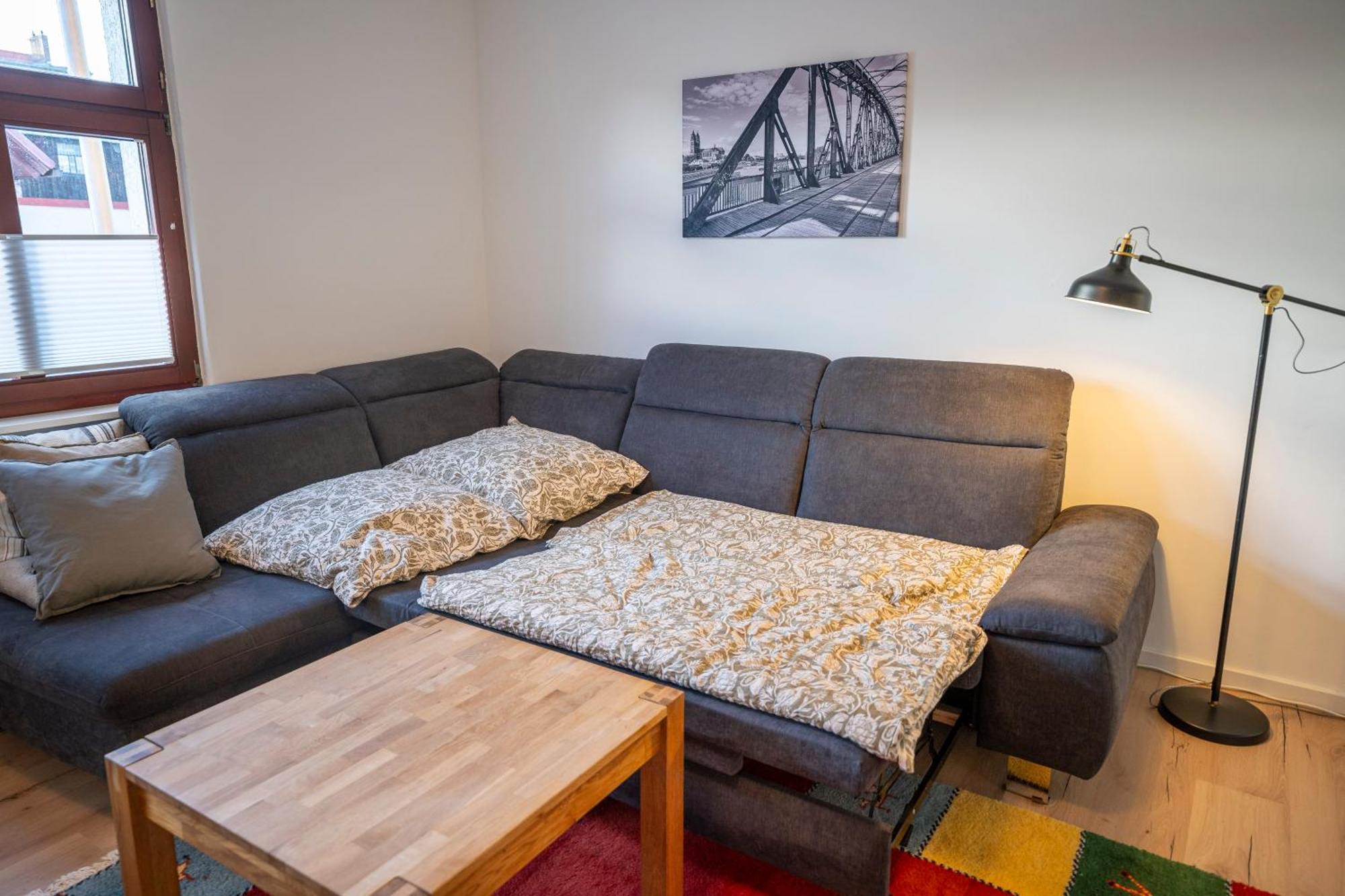 Haus Unterm Mammutbaum - Elberadweg Daire Magdeburg Dış mekan fotoğraf